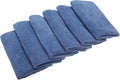 EXCELLO and Design Imports CAMZ76301 True Blue Microfiber Terry Cleaning Cloth, (Pack of 6)