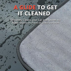 SEAMETAL Microfiber Towels for Cars Drying Towels Car Detailing 35"x 24" Extra Large Ultra Absorbent for Cars and Trucks, Without Streaks, Scratches, or Water Spots (1 Pack Gray)