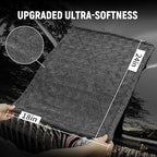 LIVOS Car Drying Towel, Premium Microfiber Towels for Cars, 1000GSM, Edgeless Twisted Loop Design, No Streaks, Scratches, or Water Spot, Absorbent Wash Towel, 18" x 24" (Wave Grey)