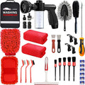 LIANXIN Car Wash Kit -Car Cleaning Kit Cars Washs Foam Gun Microfiber Sponge Cars Washing Kits Tire BrushTowels Complete Large Washs Mitt