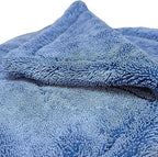 The Goat V2 - Heavy Duty Absorbent Microfiber Drying Towel, 70/30 Premium Korean Quality, for Cars Detailing, Trucks, SUV's, 27.5x27.5 inches, Twist Loop, 2300 GSM, Blue