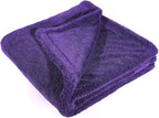 Maxshine 24" x 36" Universal Purple Duo Twisted Microfiber Towel (1200GSM) – Large, Plush, Rinse-Free Double-Sided Drying Towel – Super Absorbent Microfiber for Drying