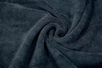 Maxshine Microfiber Detailing Towel 16” x 24” (330GSM) – Ultra-Soft Black Towel with Red Sewn Border | Lint-Free, Scratch-Free | Auto, Boat & Marine Polishing, Cleaning & Interior Detailing