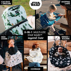 Milk Snob Star Wars Original 5-in-1 Cover - Nursing Cover for Breastfeeding - Baby Car Seat Cover, Carseat Canopy & Stroller - Essential All-in-One Cover - Gift for Mom, Baby (Endor Escape)
