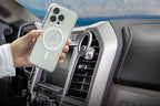 Scosche MagicMount MEMSV Elite2 Magnetic Phone Mount for Car Vent, MagSafe Phone Holder with 360° Adjustable Magnet Head, Cell Phone Stand Compatible with iPhone 16/15/14/13/12 & MagSafe Case, Silver
