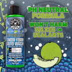 Chemical Guys Car Wash Soap for Foam Cannon or Bucket, Honeydew Snow Foam Car Wash Soap for Trucks, Motorcycles, RVs & More, Super Suds, Honeydew Scent - 64 oz (Half Gallon)