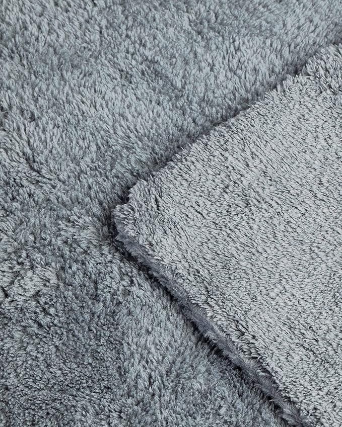 Adam's Borderless Grey Microfiber Towel (12pk) - Premium Ultra Soft Car Detailng Towel Cloths, 480gsm - Safe for Car Wash, Home Cleaning & Pet Drying Cloths (16 Inch x 16 Inch)