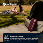 Motorola Nursery PIP12 Baby Monitor Audio Only, Portable and Rechargeable, No WiFi Needed, 1500ft Range HD Sound with Auto Off, Includes Water-Resistant Travel Case