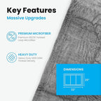 SKIPS Massive Microfiber Towel: Premium, Lint-Free Microfiber Cleaning Towel for Cars, Boats, and Large Surfaces - Absorbs 1 Gallon of Water, Ultra-Soft, Streak-Free, Safe for Paint
