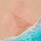 Carbella Automotive Floor Mats for Cars, 2 Piece Car Floor Mats Peach Pink Translucent, Trim-to-Fit All Weather Clear Car Mats for Auto Truck Van SUV, Car Accessories for Women