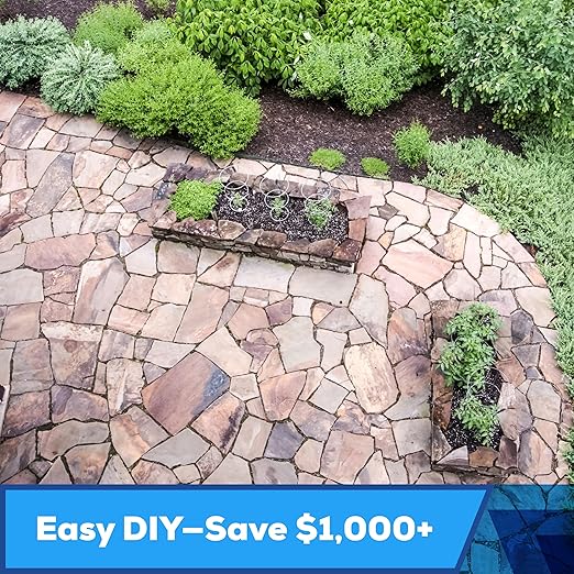 Modified Acrylic Concrete Paver Super Sealer,Penetrating Wet Natural Look, Cures in 6 Hours, 5 Year Life, Non-Toxic, Zero VOCs, Pet Friendly, Patio, Driveway, Roof, Pool Decks,Garages (1 Gallon)