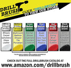 Red Stiff Bristle 5 Piece Cleaning Brush Kit - Outdoor Power Scrubber Brush Kit - Garden, Deck, and Patio Cleaning Tools Set - Concrete Stain Remover - Garden, and Lawn Equipment Cleaning Brush Set
