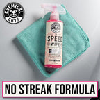Chemical Guys Speed Wipe Quick Detailer - High Gloss, Streak-Free Shine, Detail Spray for Cars, Trucks, Motorcycles, RVs, and More, Safe on Paint, Glass, Wheels, and Trim, Cherry Scent, 128 fl oz
