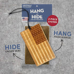 Arotags Wooden Car Air Freshener - Coastal Cotton - 45+ Day Long Lasting with Under Seat Scent Core - Handmade in USA - Natural Wood Diffuser for Cars Trucks SUVs