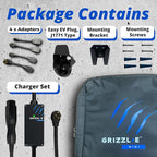 Grizzl-E Mini Connect Level 1-2 Portable Electric Vehicle (EV) Charger up to 40 Amp, UL Certified, Indoor/Outdoor Electric Car Fast Charging Station, NEMA 14-50 Plug, 25 feet Cable, J1772 Connector