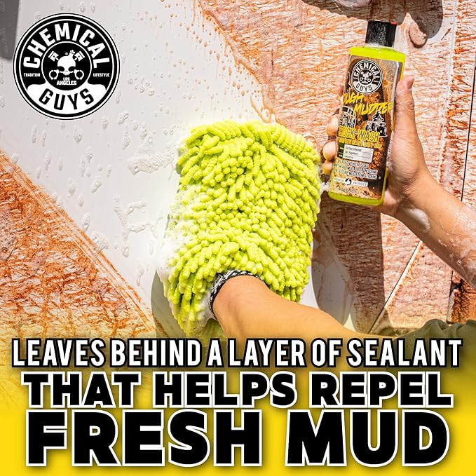 Chemical Guys Tough Mudder Foaming Truck, Off Road, ATV and RV Heavy Duty Wash Soap, (Works with Foam Cannons, Foam Guns or Bucket Washes), 2 x 16 fl oz, Lemon Scent - CWS2021602