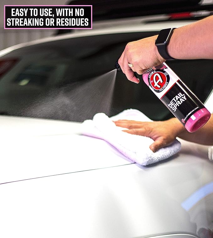 Adam’s Detail Spray Collection Kit – Quick Waterless Car Detailer Spray + 1 Gallon Refill - Gloss Enhancer, Dust & Light Dirt Remover - Complete Car Detailing Bundle