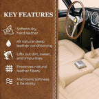 Leatherique Leather Care & Preservation Set - 16 oz | Leatherique Rejuvenator Oil & Prestine Clean 2-Step System | Softens, Conditions & Preserves Leather | Perfect for Cars, Furniture, Saddles & More