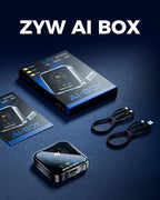 Magic AI Box Wireless CarPlay Adapter, Fast Car Video Box Plug & Play, Easy Setup, Supports Netflix/YouTube/TF Card Streaming Equalizers and More for OEM Wired CarPlay/Android Auto Cars (Glossy Black)