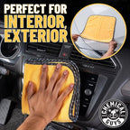 Chemical Guys Large Microfiber Drying Towel for Cars Trucks SUVs RVs and Motorcycles, Large 36 x 25 Inch Yellow Absorbent Exterior Drying Towel
