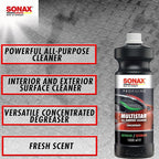 SONAX Multi Star All Purpose Cleaner | Powerful Concentrate for Interior & Exterior Cleaning | Safe on Carpet, Upholstery & Wheel Wells | Removes Grease, Grime & Stains | Pro-Strength | 627600 | 10L