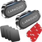 【2-Pack】 Magnetic Phone Holder for Car【Super Magnets】Carmount 2.0 Magnetic phone Mount【360°Rotation】Universal Dashboard Cell Phone Holders for Your Car Phone Mount for Car Mount for iPhone & All Car