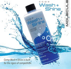 Molecule Competition Wash and Shine + Mud Repel, Hi-Foaming, Spot-free rinse, Removes Rubber Marks, Oils, and Dirt, ATV and Snowmobile, For use with Metals, Plastics Vinyl, Rubber, 16 Ounces (1 Kit)
