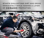 Car Shampoo - 50 Fl Oz - Professional Ceramic Car Wash Soap for Auto, Cars, Motorcycles, RV's and Boats - pH Neutral Formula - Rejuvenates Paint and Ceramic Coating for Cars