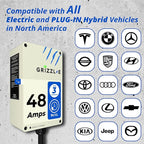 Grizzl-E 48A Ultimate Level 2 Fastest 48A Electric Vehicle (EV) Charger, UL Tested and Certified, Metal Case, Indoor/Outdoor Electric Car Fast Charging Station, Hardwired, Ultra Edition, NACS
