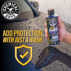 Chemical Guys CWS21216A Car Wash, Dry & Shine Bundle - HydroSuds Ceramic SiO2 Shine High Foaming Car Wash Soap, 16 oz + After Wash Gloss Boosting Drying Aid (16 oz) (2 Items) For Cars, Trucks, SUVs