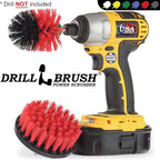 Outdoor Cleaning Supplies - Stiff Bristle Outdoor Power Scrubber - Concrete and Brick Stain Remover - Concrete Pools Cleaning Kits- Heavy Duty Deck and Patio Scrubbing Brushes - Stiff Bristle Brush
