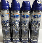 Wizard Double Action Smoke Odor Neutralizer & Air Freshener, Eliminates Smoke Smell & Odors, Freshens Air, Long-Lasting Scent; 4-Pack of 10 oz Sprays fresh breeze