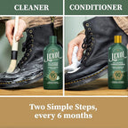Lexol Advanced Naturals Leather Care Kit with All Leather Cleaner, Conditioner, 2 Cotton Cloths and Natural Bristle Brush, Great for Car Interiors, Furniture, Bags, Boots, Baseball Gloves, 5 Piece Kit