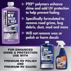 STAR BRITE RV Wash & Wax - Concentrated Cleaner - Cleans & Shines in One Easy Step + Repels Future Stains & Protects from UV Damage 128 Oz (71500)