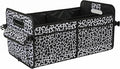 AOKJOY Car Trunk Organizer Car Storage Organizer Collapsible Multi Compartment Car Organizer Adjustable Straps Car Organizer for SUV(Cow)