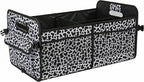 AOKJOY Car Trunk Organizer Car Storage Organizer Collapsible Multi Compartment Car Organizer Adjustable Straps Car Organizer for SUV(Cow)
