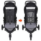 Baby Trend Passport® Seasons All-Terrain Stroller Travel System with EZ-Lift™ Plus Infant Car Seat, Dash Grey