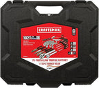 CRAFTSMAN 102-Piece Tool Kit for Home and Car, Durable Hand Tools Set with SAE and Metric Socket Set, Screwdrivers, Wrench, Hammer, Pliers, Knife, Hex Keys, Specialty Bits, Tape Measure (CMMT99449)