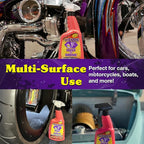Wizards Mist-N-Shine Detail Spray - 22 Oz - Multi-Purpose High Gloss Finish Waterless Quick Detailer Spray for Glass, Chrome, Paint and Plastics - Car Exterior Cleaner for Auto Detailing Supplies