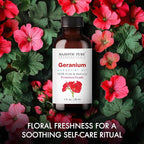 Majestic Pure Essential Oil with Glass Dropper - 100% Pure and Natural - Essential Oils for Diffuser, Aromatherapy, Soap and Candle Making, Geranium Essential Oil, Geranium Oil, 1 Fl Oz