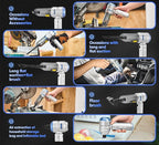 Handheld Cordless Car Vacuum|3 in 1 15000PA Mini Cleaner,120W High Power Brushless Motor,Super Suction Power Vacuums with Type-C Data Cable, Small Portable and Rechargeable Cleaner (Sliver)