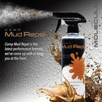 Molecule Competition Wash and Shine + Mud Repel, Hi-Foaming, Spot-free rinse, Removes Rubber Marks, Oils, and Dirt, ATV and Snowmobile, For use with Metals, Plastics Vinyl, Rubber, 16 Ounces (1 Kit)