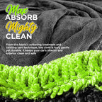 6-Pack Microfiber Towels for Cars (16"×12") Ultra Absorbent and Scratch-Free Car Detailing Cleaning Cloth, Trucks, Home Cleaning, Pet Drying, Boats, and Motorcycles, Gift Packed