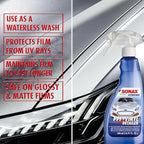 SONAX PPF + Vinyl Detailer | Protection & Maintenance for Paint Protection Films & Decals | Water-Repellent & UV Protection | Suitable for Glossy & Matte Finishes | 398241 | 500ml