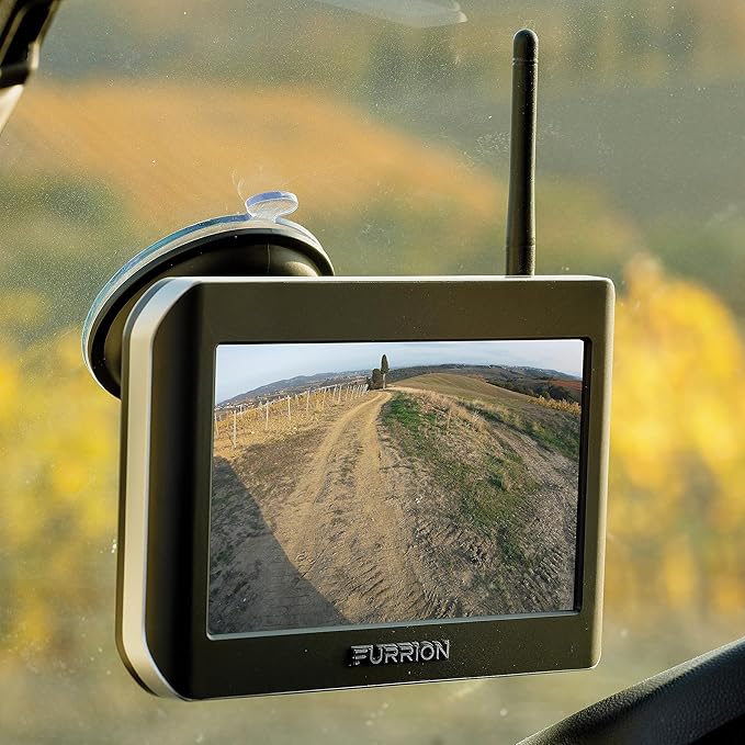 Furrion Vision S Wireless RV Backup Camera System with 7-Inch Monitor, 3 Cameras: 1 Rear, 2 Side Cameras, Infrared Night Vision, Wide-Angle View, Hi-Res, Waterproof - FOS07TAEM