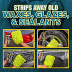 Chemical Guys CWS80364BK Car Wash Detailing Bucket, Mitt & Accessories Bundle (6 Items) Featuring Clean Slate Deep Surface Cleaning Car Wash Soap, 64 oz (.5 Gal) - for Cars, Trucks, SUVs, RVs & More