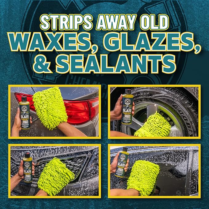 Chemical Guys CWS803 Clean Slate Deep Surface Cleaning Car Wash Soap (Removes Old Car Waxes, Glazes & Sealants for Superior Surface Prep), 128 fl oz (1 Gallon), Citrus Scent