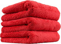 Chemical Guys Happy Ending Edgeless Microfiber Towels 16 x 16 Inch Premium Plush Detailing Cloths for Wax Buffing Polish Sealant Interior and Exterior Car Care 3 Pack