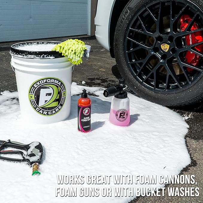 ExoForma Super Foam Soap - High Suds Car Wash, pH Neutral Formulation works great With Foam Cannons, Leaves Behind A Streak Free, No Spot Finish