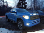 iJDMTOY 5-Bar/Section Xenon White 15-LED Hood Bulge Behind Grille Light Kit Compatible with 2014-2021 Tundra